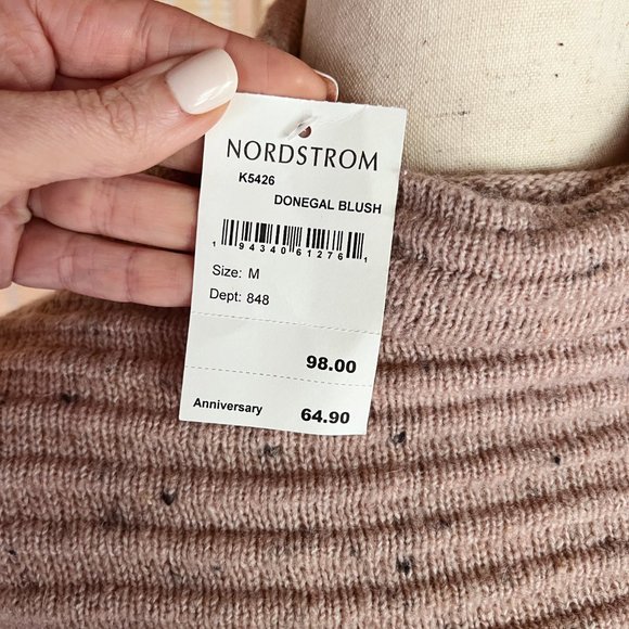 Madewell Donegal Blush Sweater NWT - Picture 4 of 4